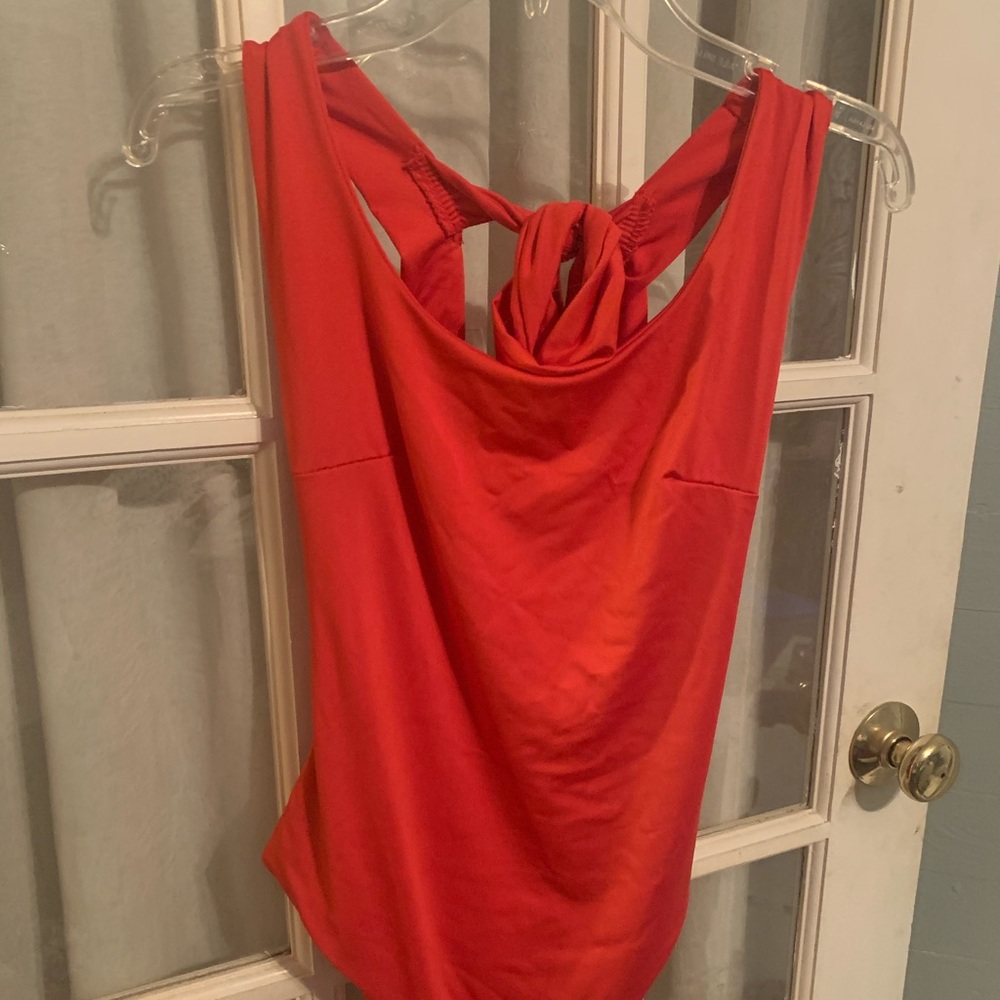 Red body suit